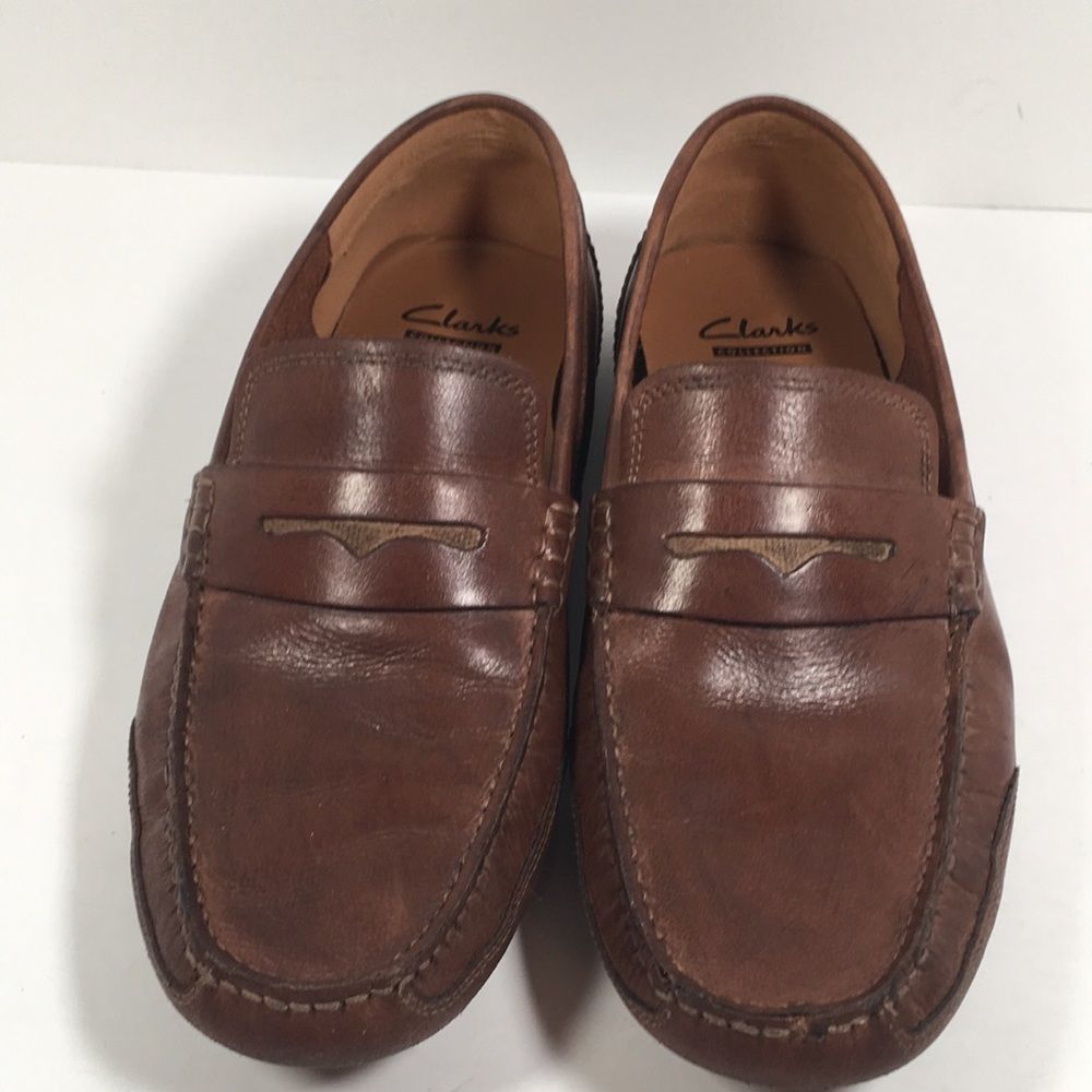 Men’s Clarks Slip On Penny Driving Loafers Sz 9 16326